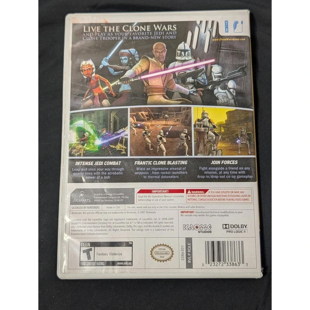 Star Wars: The Clone Wars - Republic Heroes Nintendo Wii Game TestedCIB